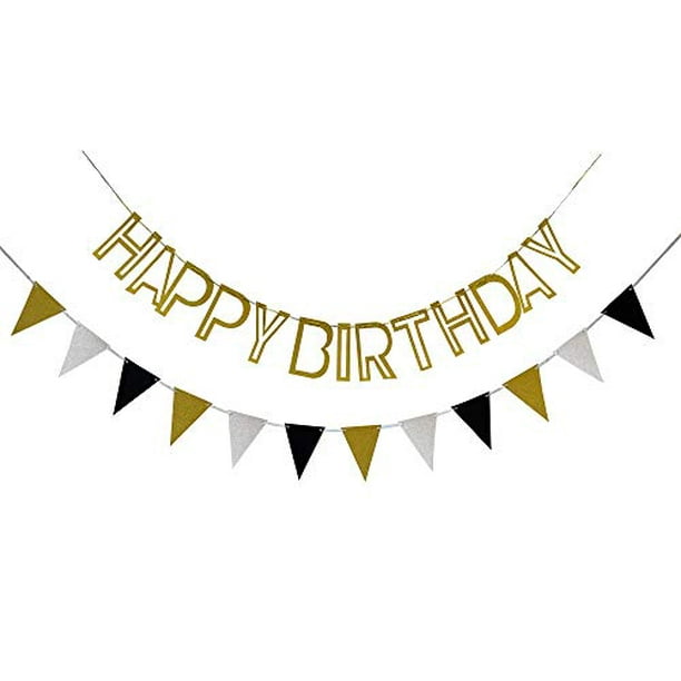 HAPPY BIRTHDAY BANNERS HOLOGRAPHIC STREAMERS 9FT LONG PARTY BANNER